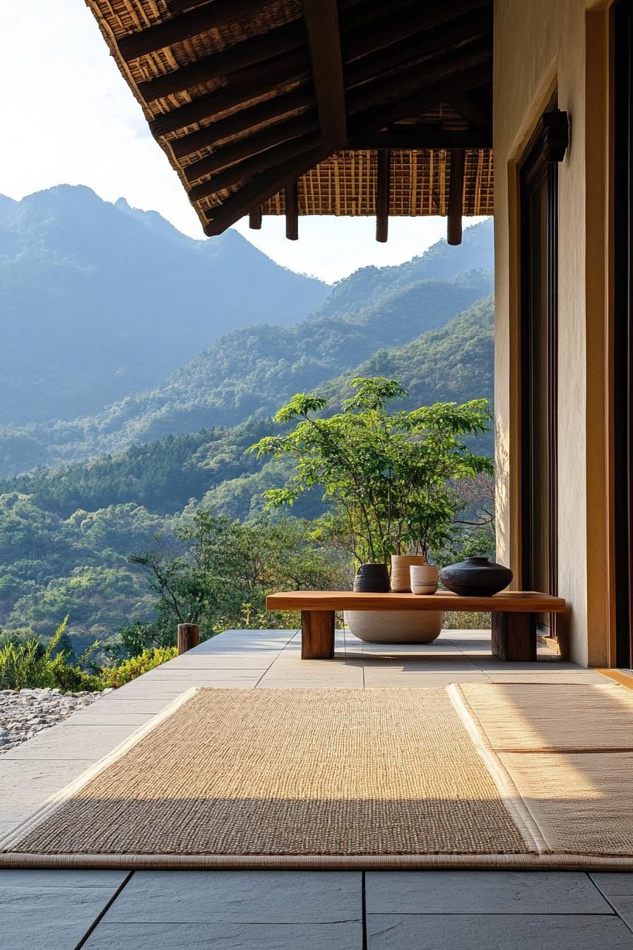 Meditation Corner With Tatami Mats