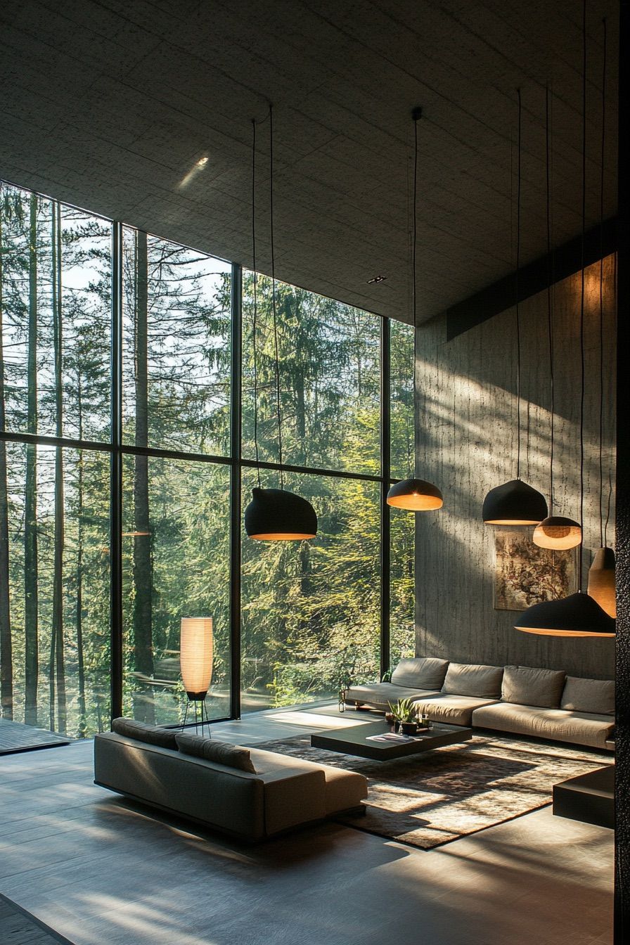 high ceiling floor to ceiling windows 3