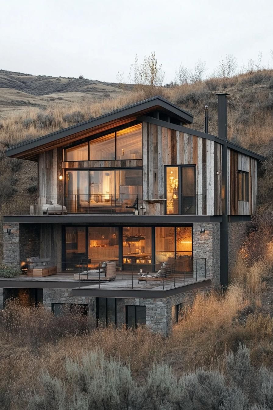 Reclaimed Wood and Metal Accents