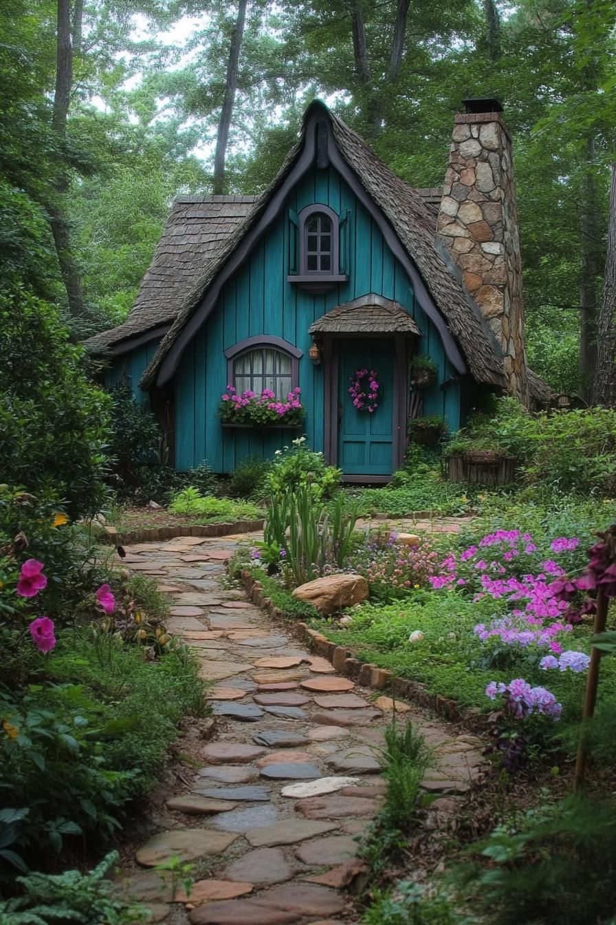 Whimsical Enchantment in Forest Green