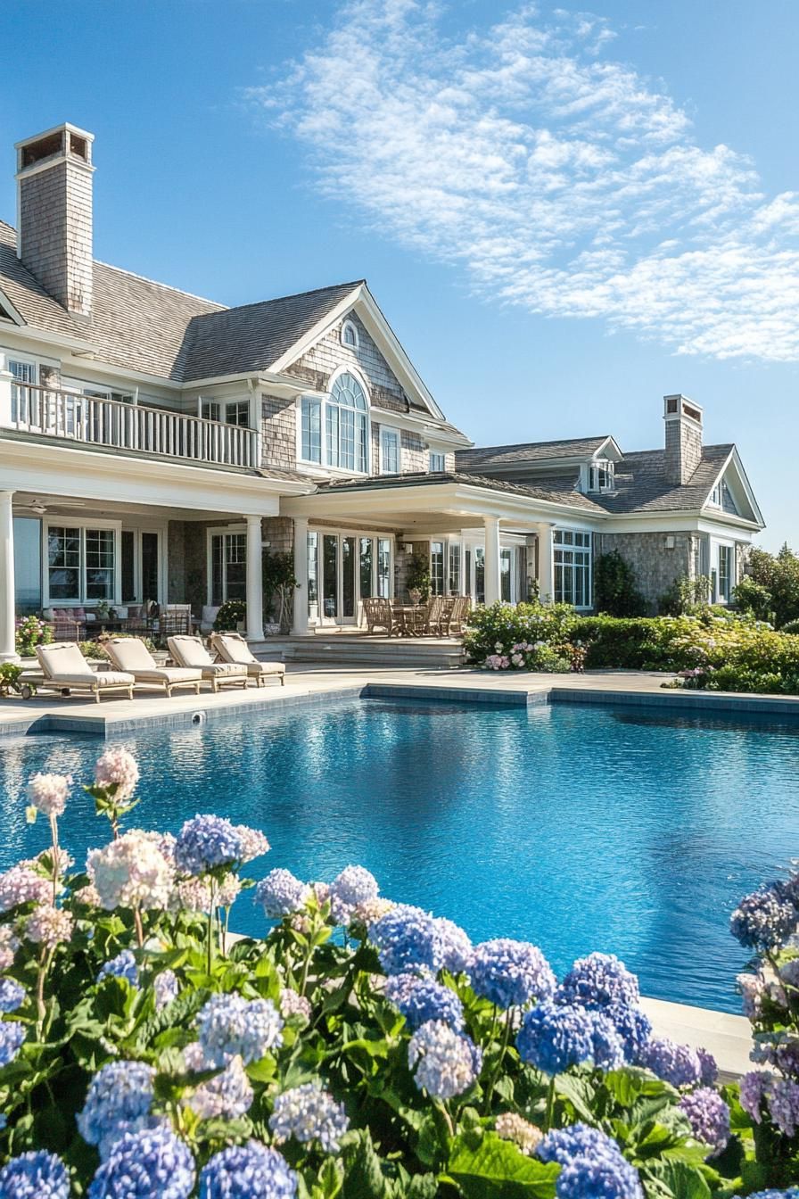Luxurious Coastal Mansion with Pool
