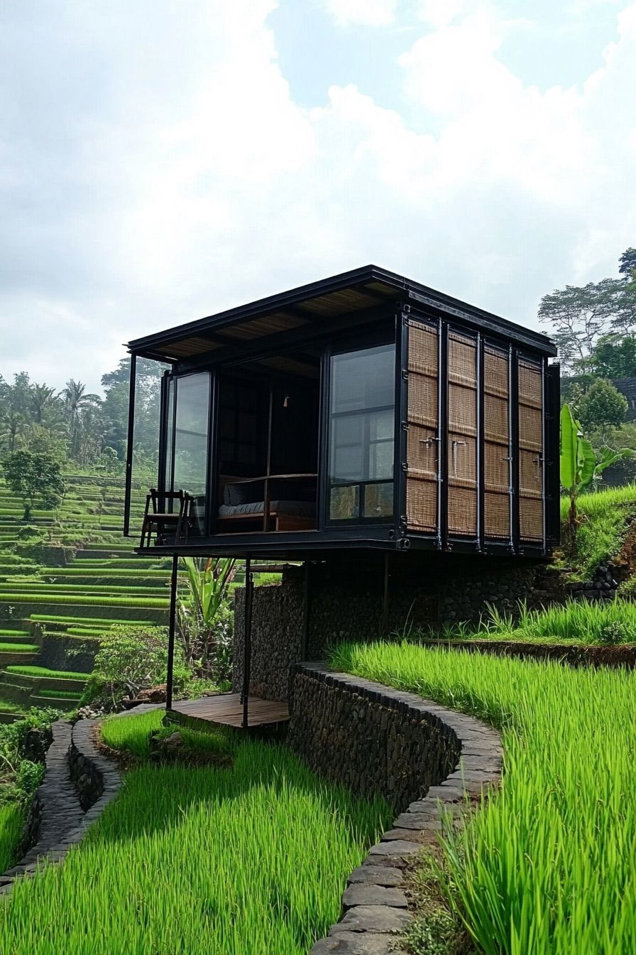 shipping container cabin tropical 4