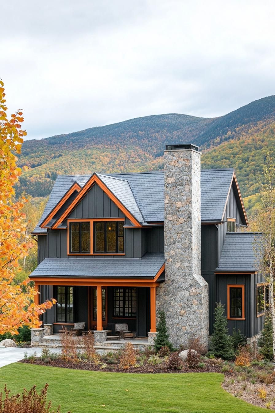 Autumn Hues at Altitude: A Mountain Home Delight
