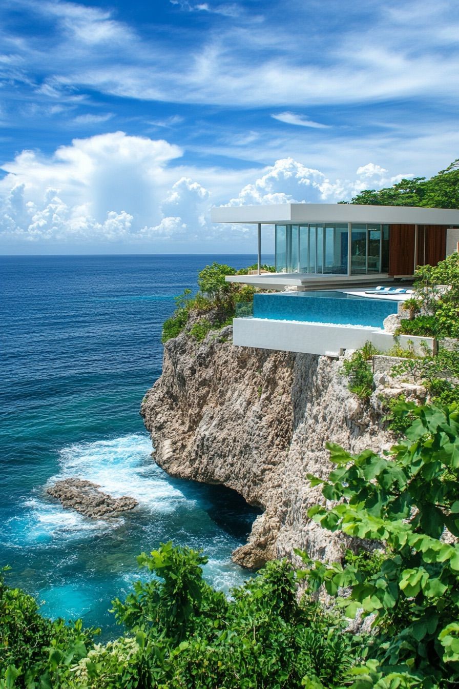 cliff house cantilevered pool 2