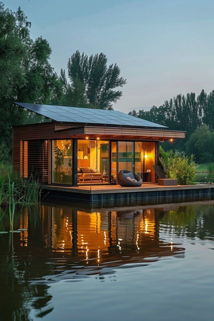 Solar-Powered Floating Villa