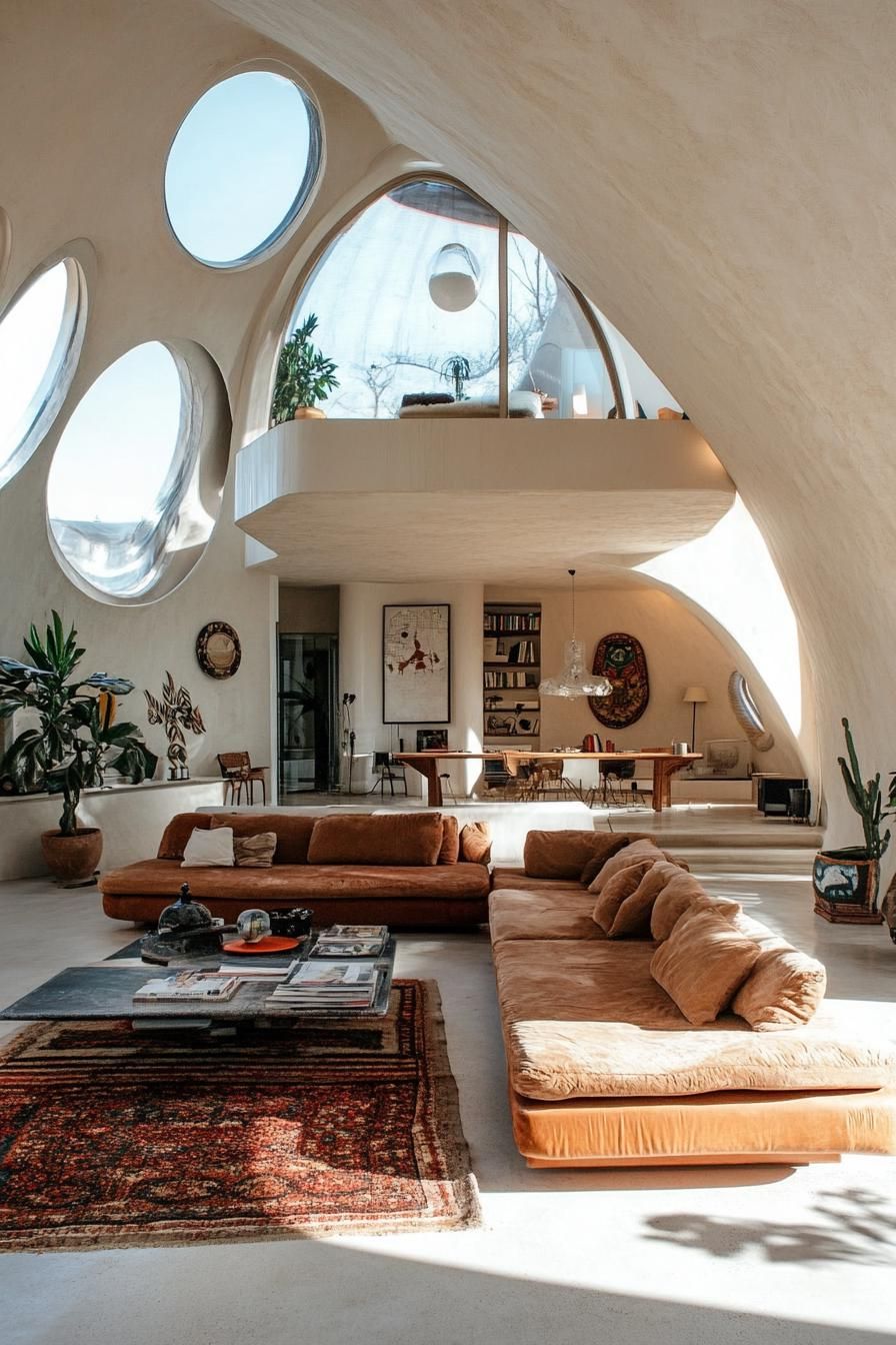 modern dome house bohemian style