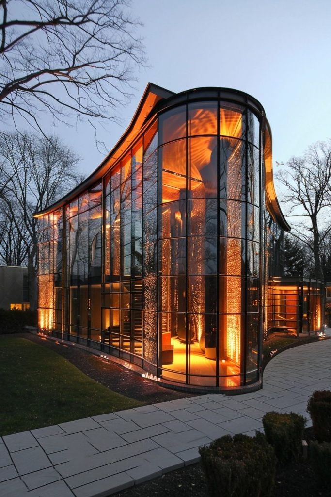 Curved Glass Facade