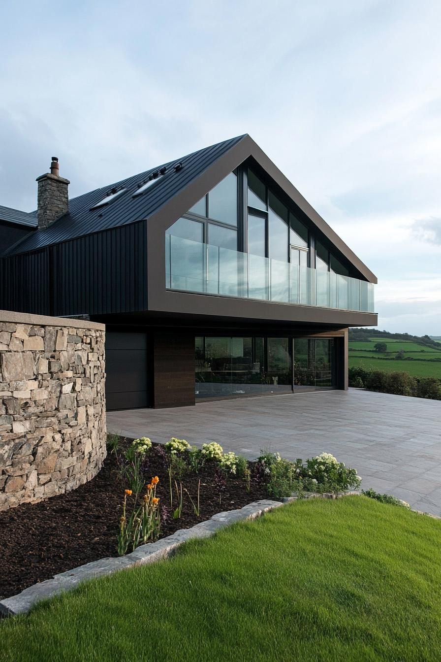 modern house garage with workshop stunning countryside views 3