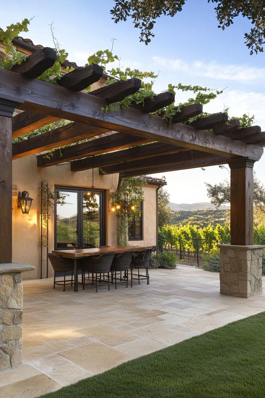 Vineyard Estate With Outdoor Pergola