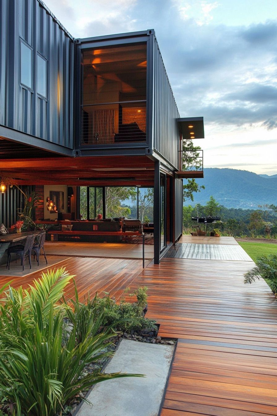 shipping container house tropical 4