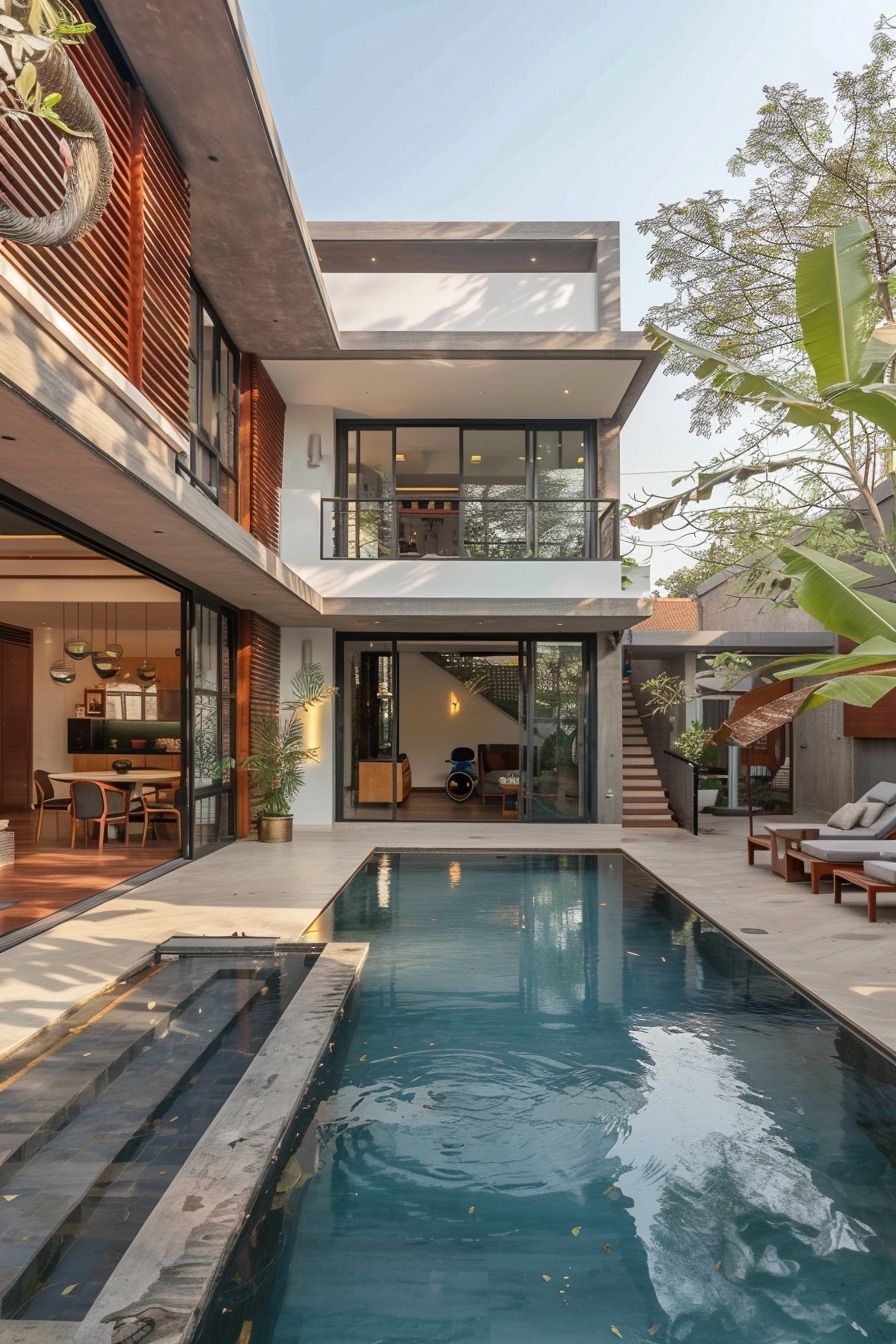 courtyard house pool