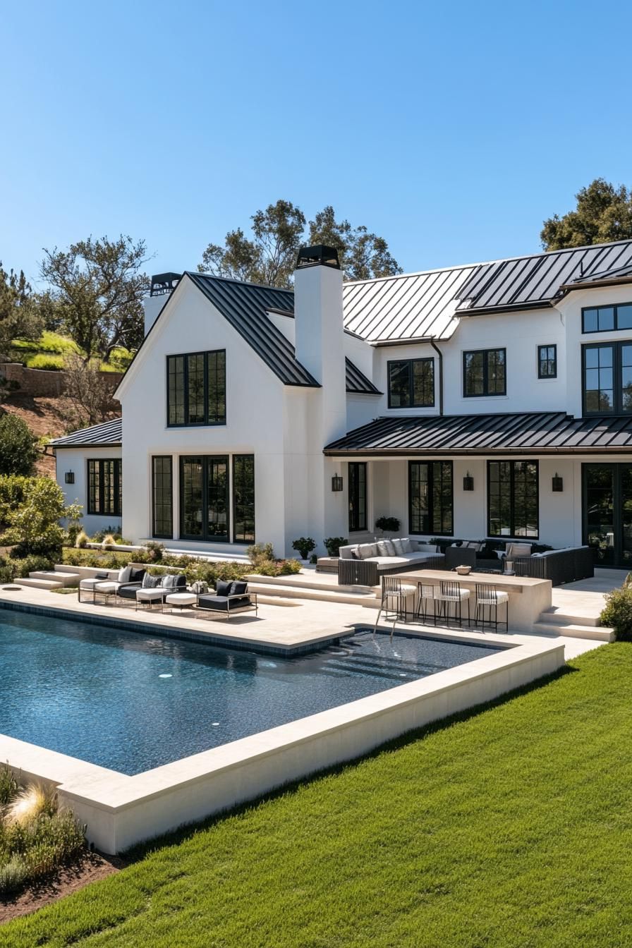 Luxurious Modern Mansion with Pool
