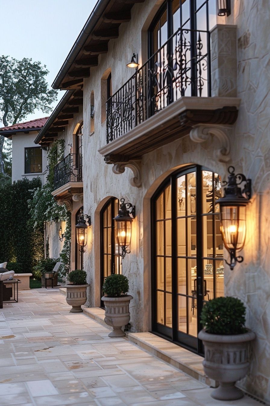 mediterranean house wrought iron lamps 3