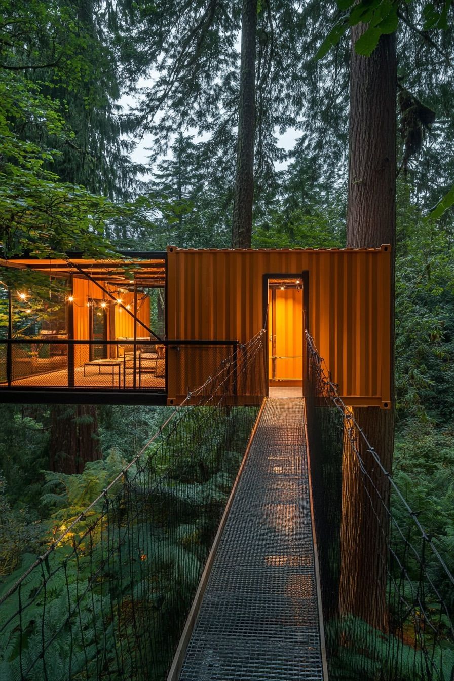 Suspended Bridge Cabins