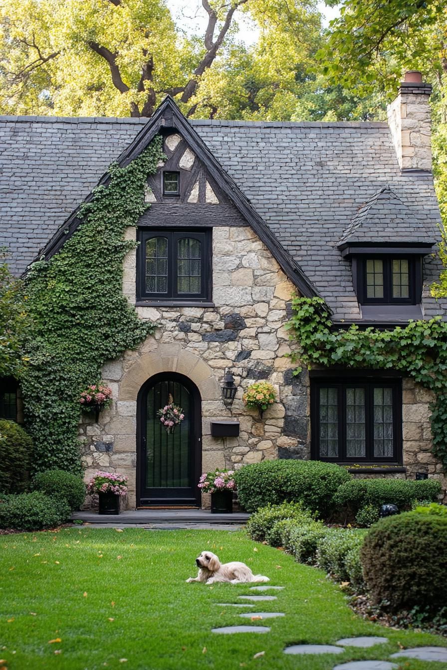 Charming Stone Cottage With Inviting Ivy