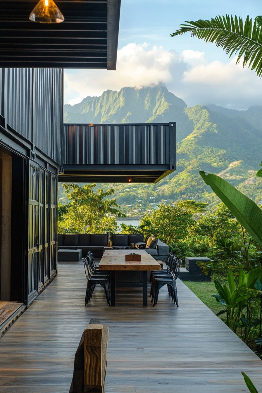 shipping container house tropical 2