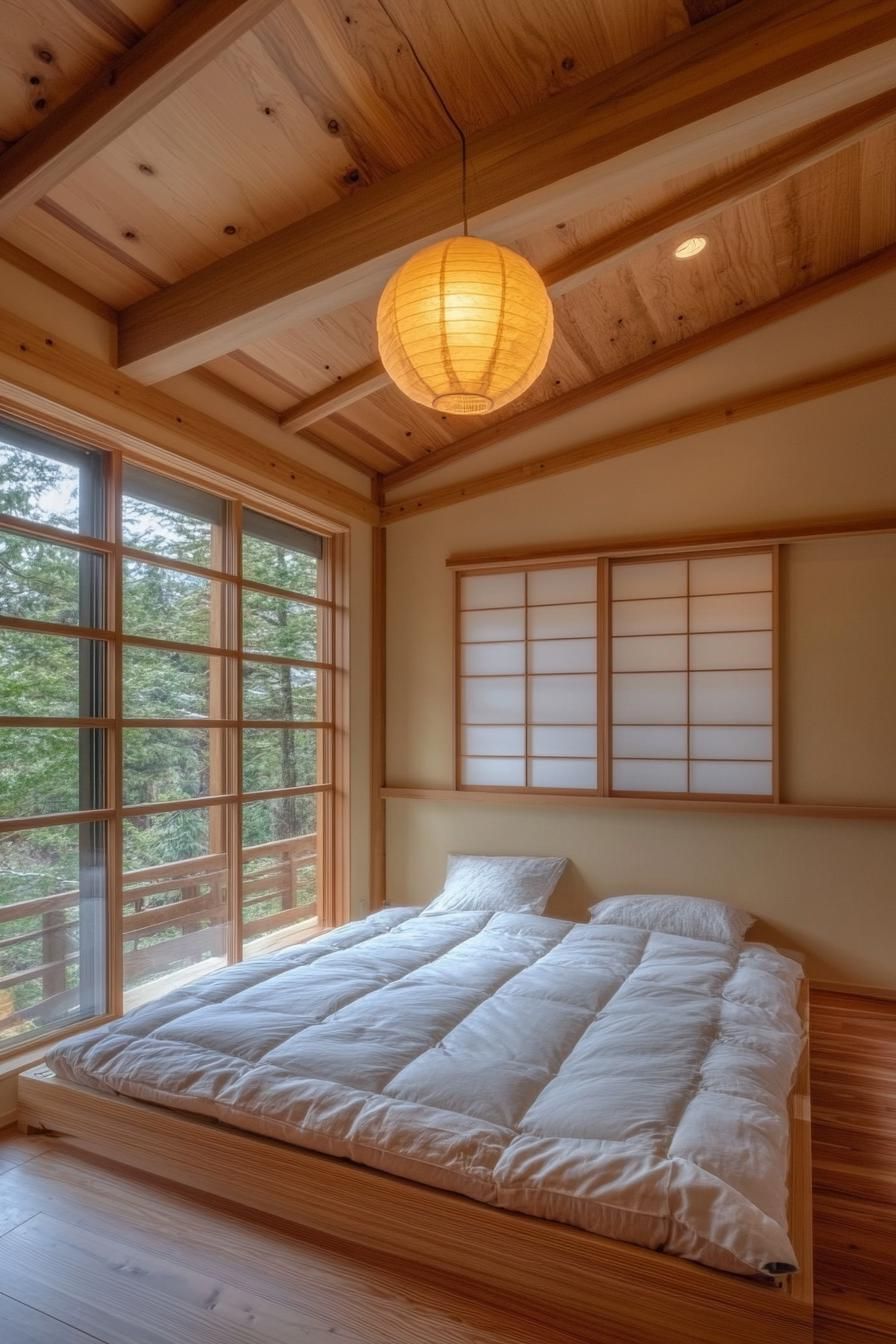 modern unique japanese style zen home large futon sleeping area 2