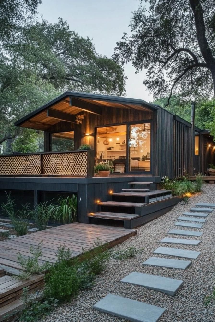 Rustic Barnwood Cladding With Metal Roof