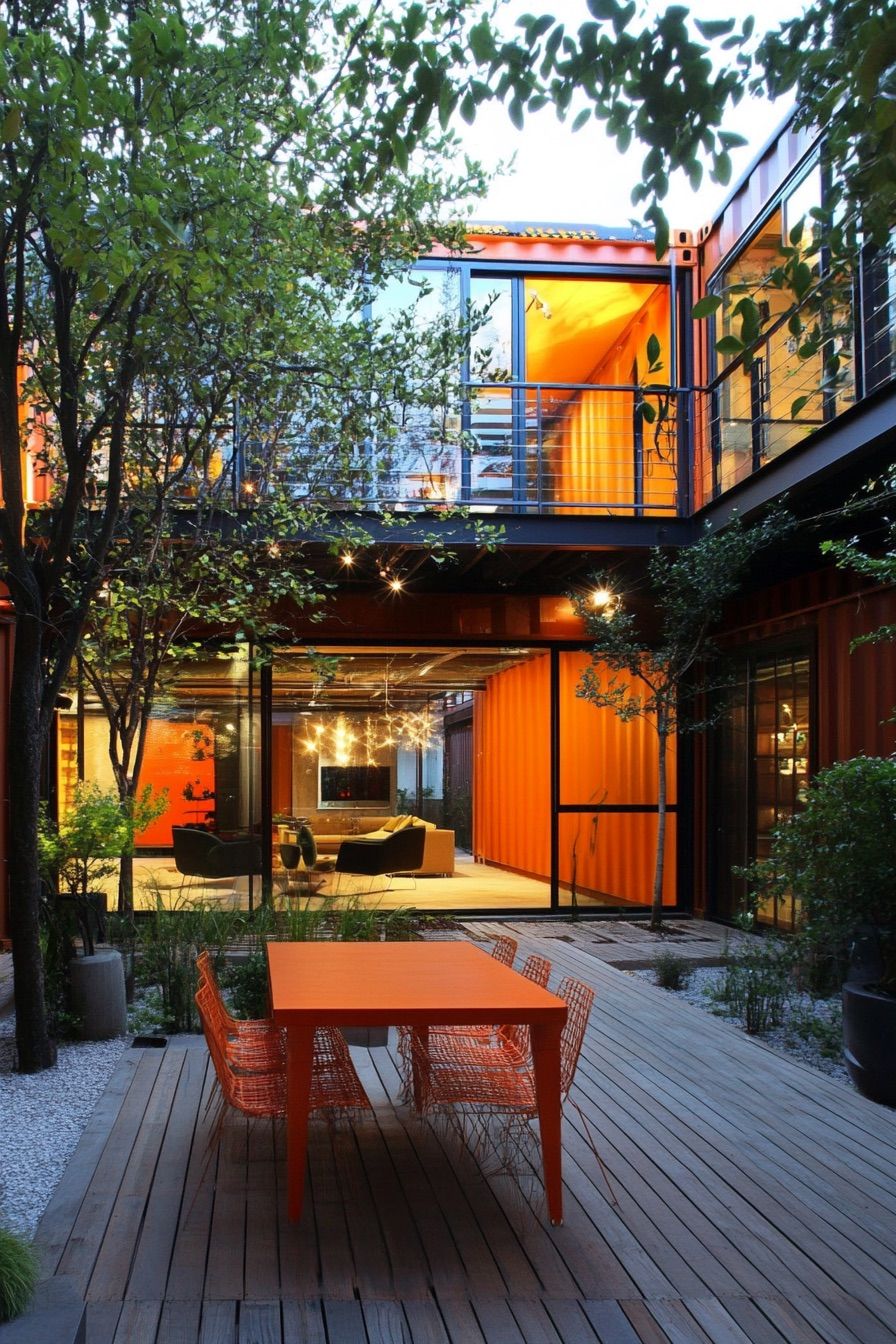 Container Courtyard Layout