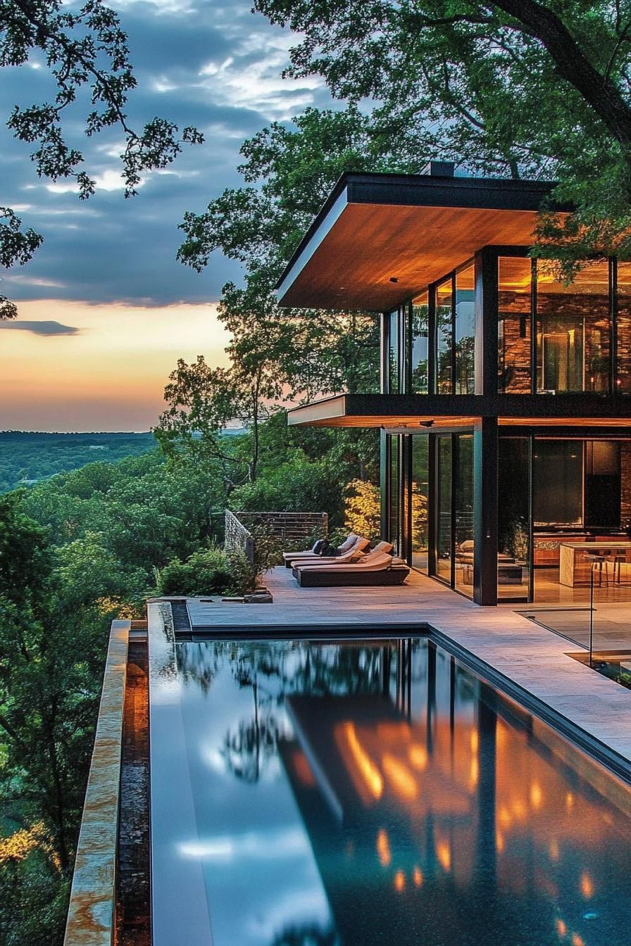 Glass-walled Modern Minimalism