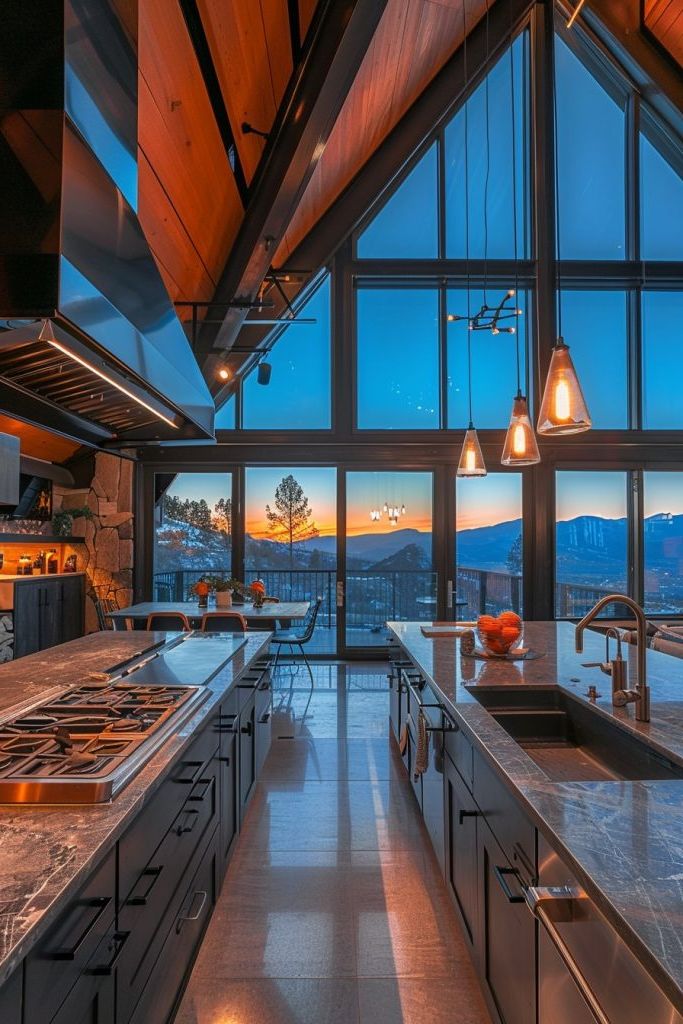 a frame loft kitchen