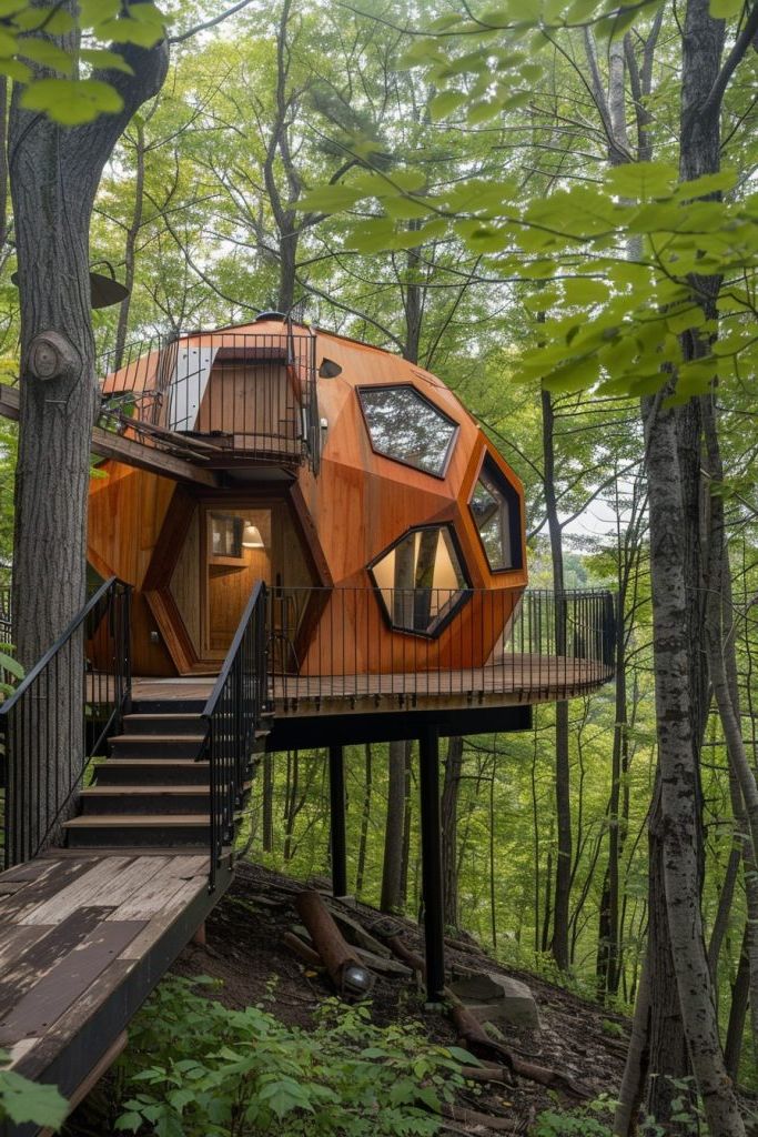 Geodesic Dome Cabin