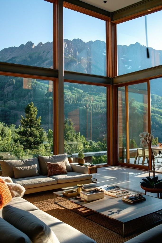Glass Wall Living Rooms