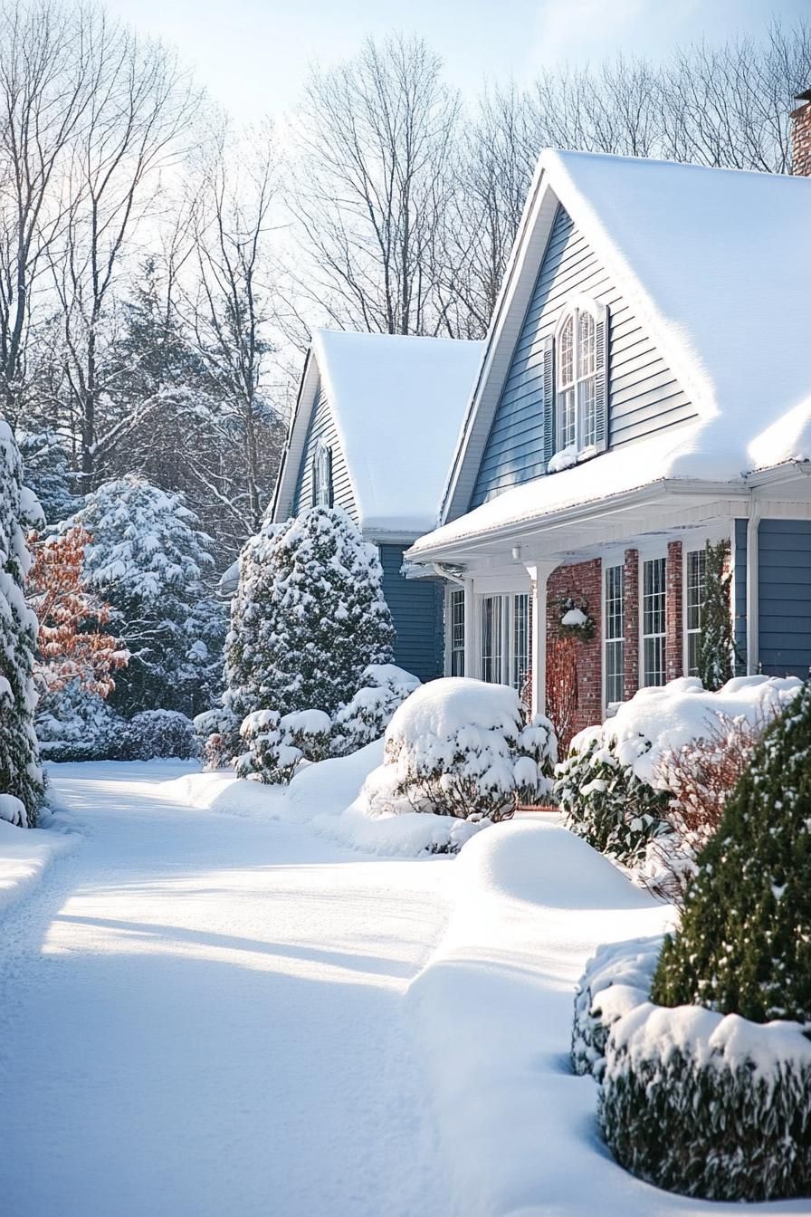 Snow-Kissed Serenity in the Suburbs