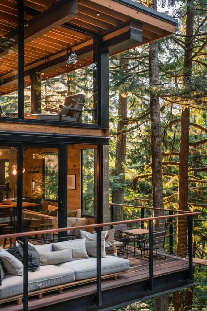 Cabin With Indoor/outdoor Spaces