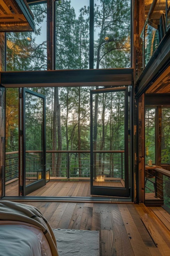 treetop cabin terrace