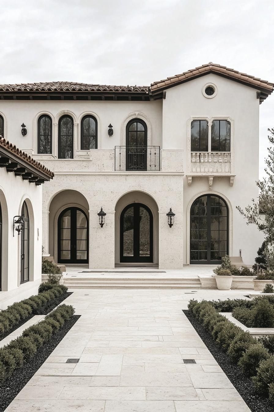 Luxurious Mediterranean Villa with Elegant Arches