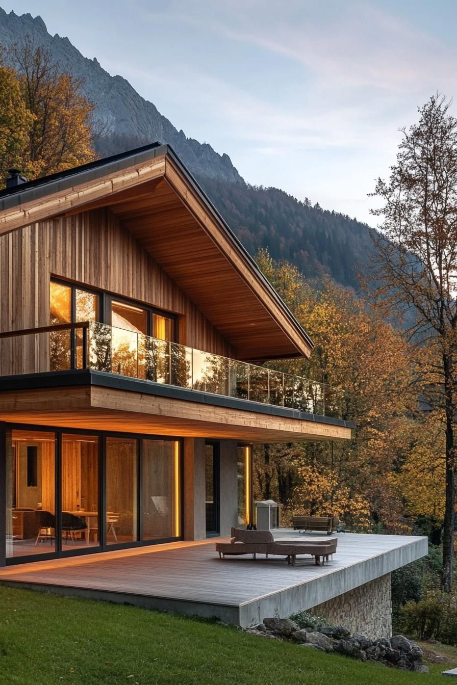 Glass-walled Chalet With Panoramic Views