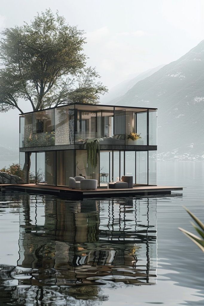 Small Floating Glass House
