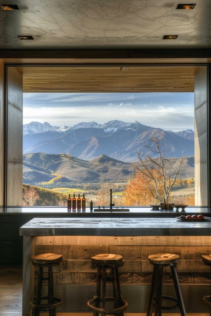 Breakfast Bar Facing Panoramic Scenery