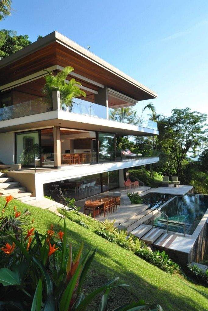 Split-level Terraces