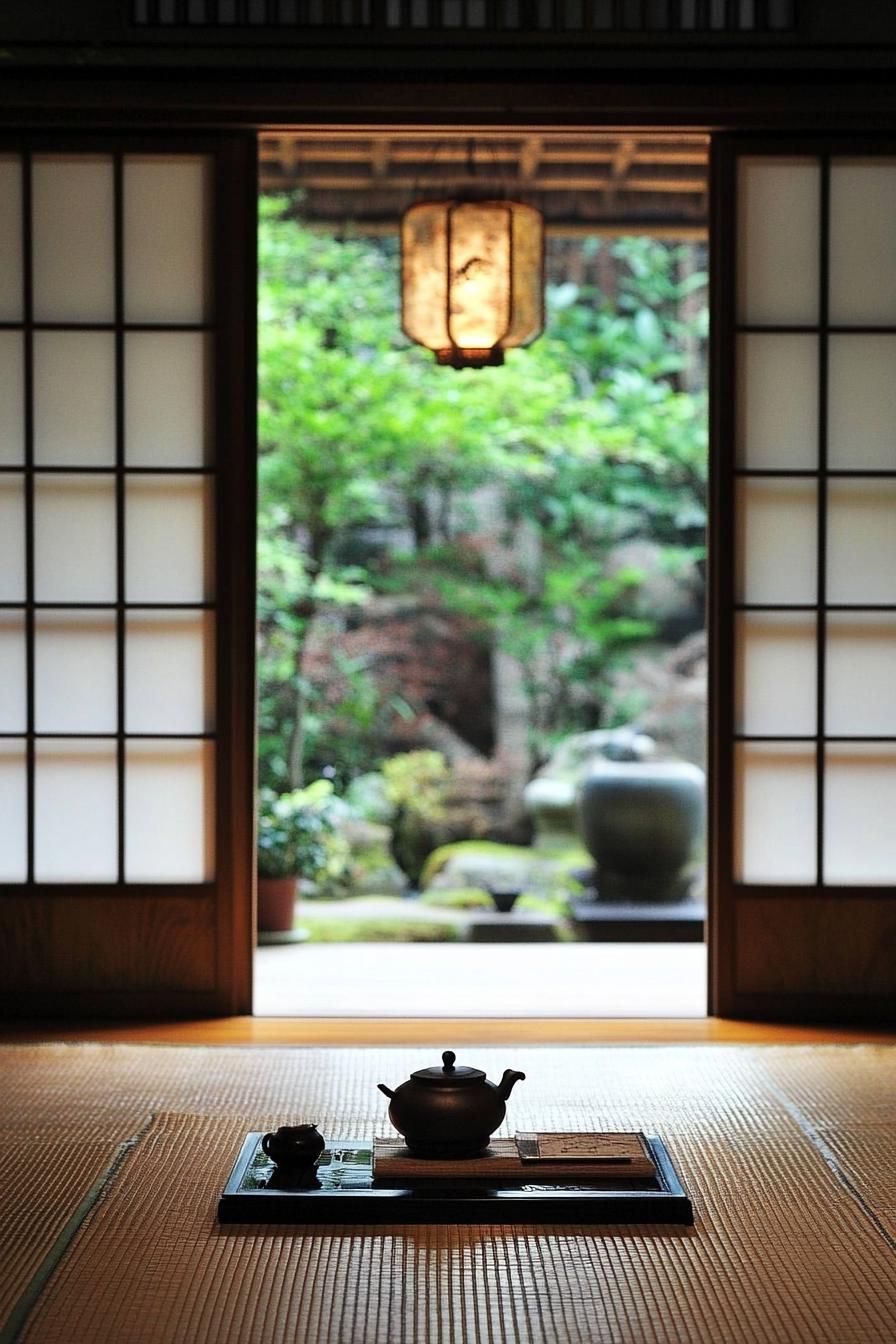 Tea Ceremony Space With Traditional Decor