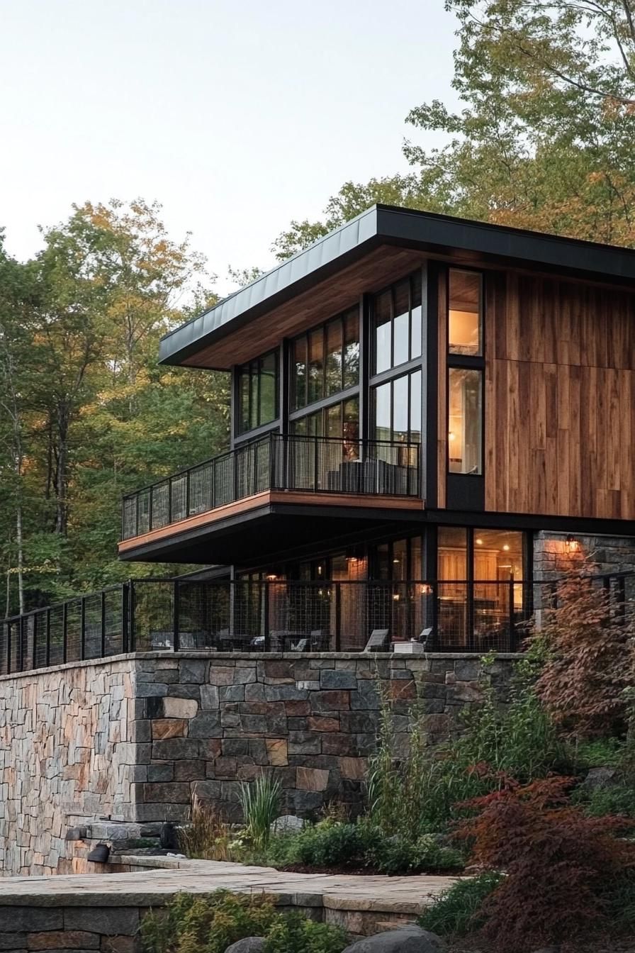 Rustic Wood and Stone Blend