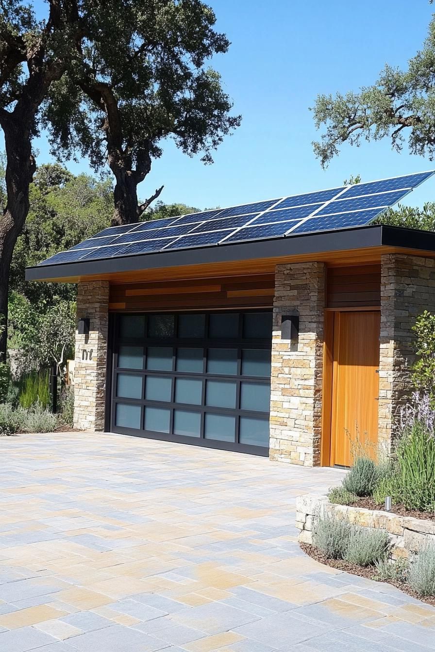 Garage With Solar Panels