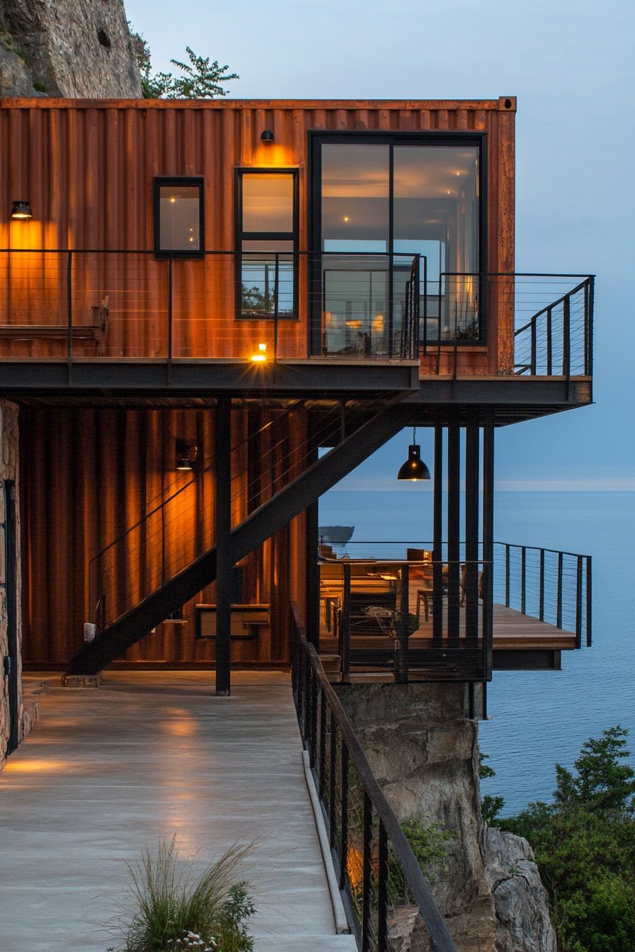 cliff shipping container house 2