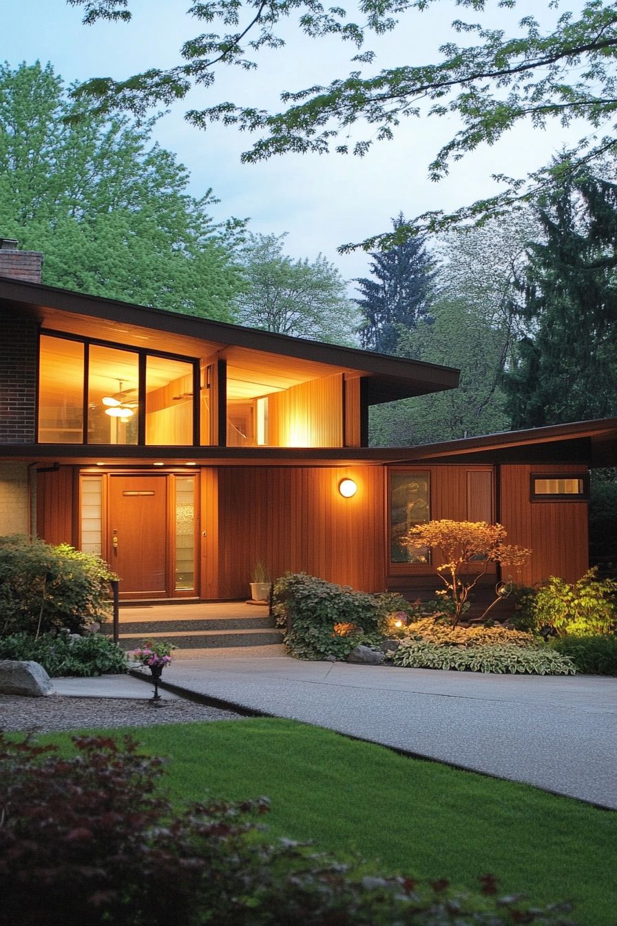 mid century modern house with clerestory windows 4