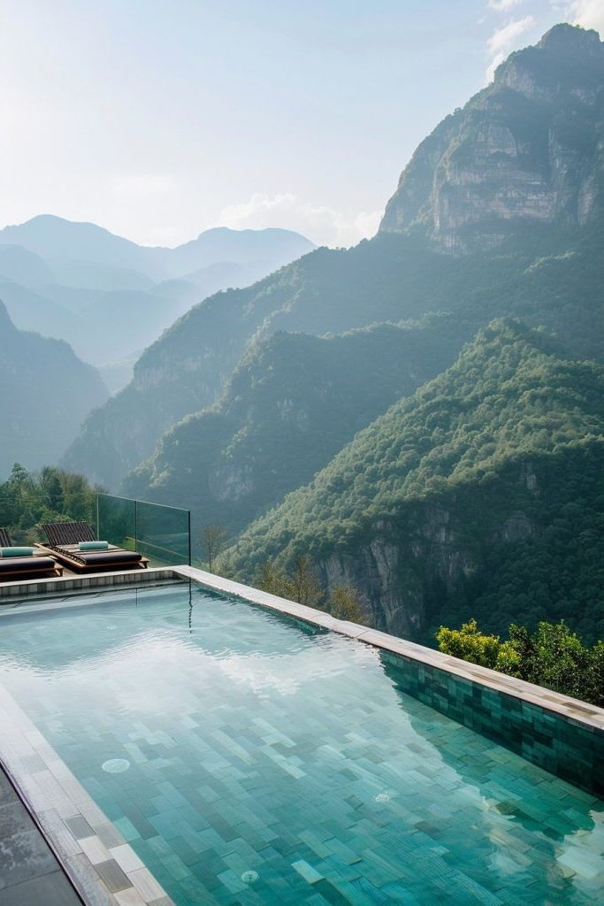 Rooftop Pool With Panoramic Mountain Views