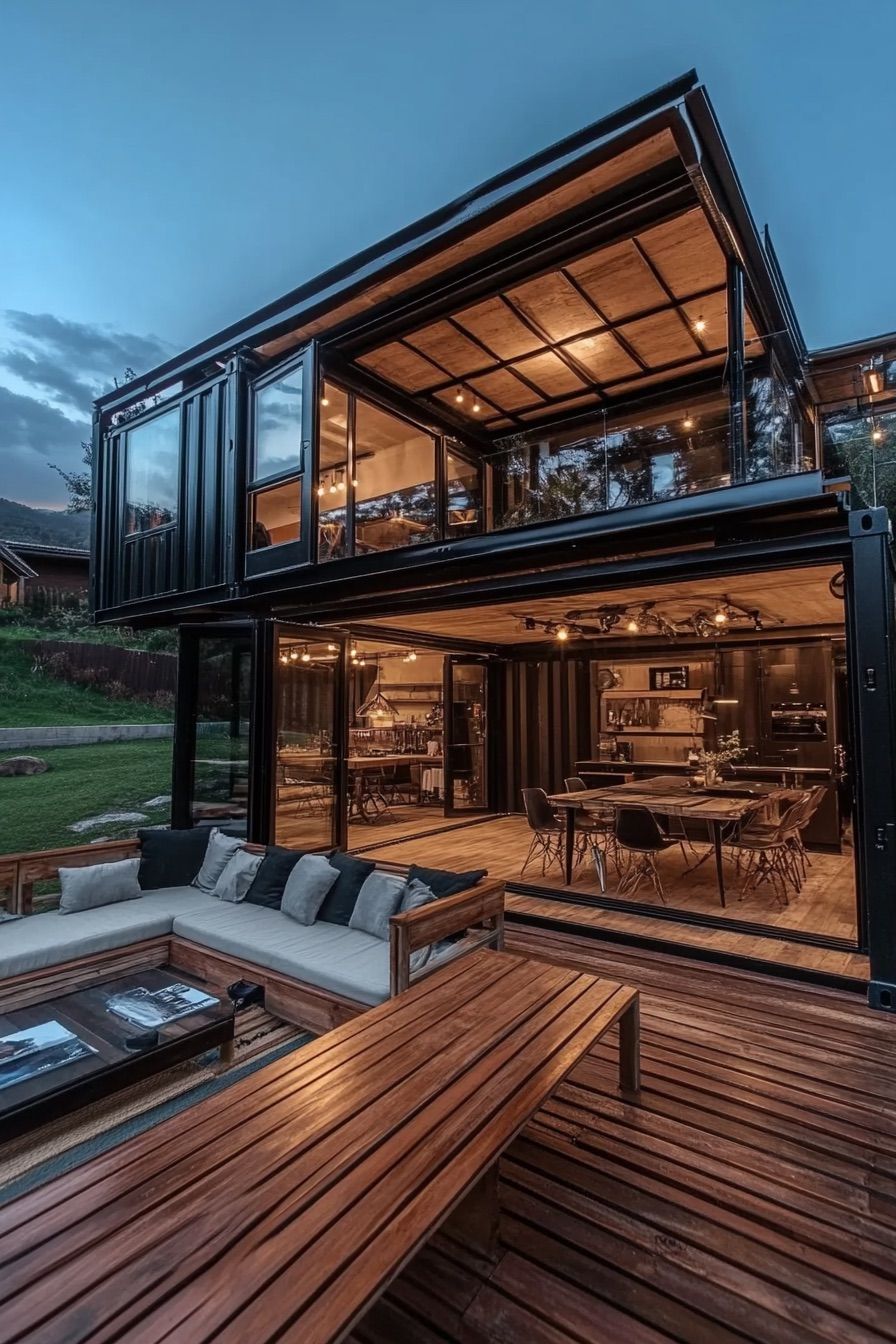 Container Home With Mezzanine