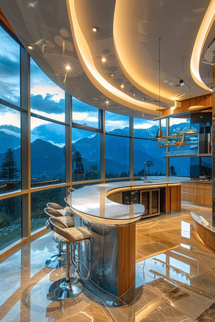 Rotating Kitchen Bar for Different Angles