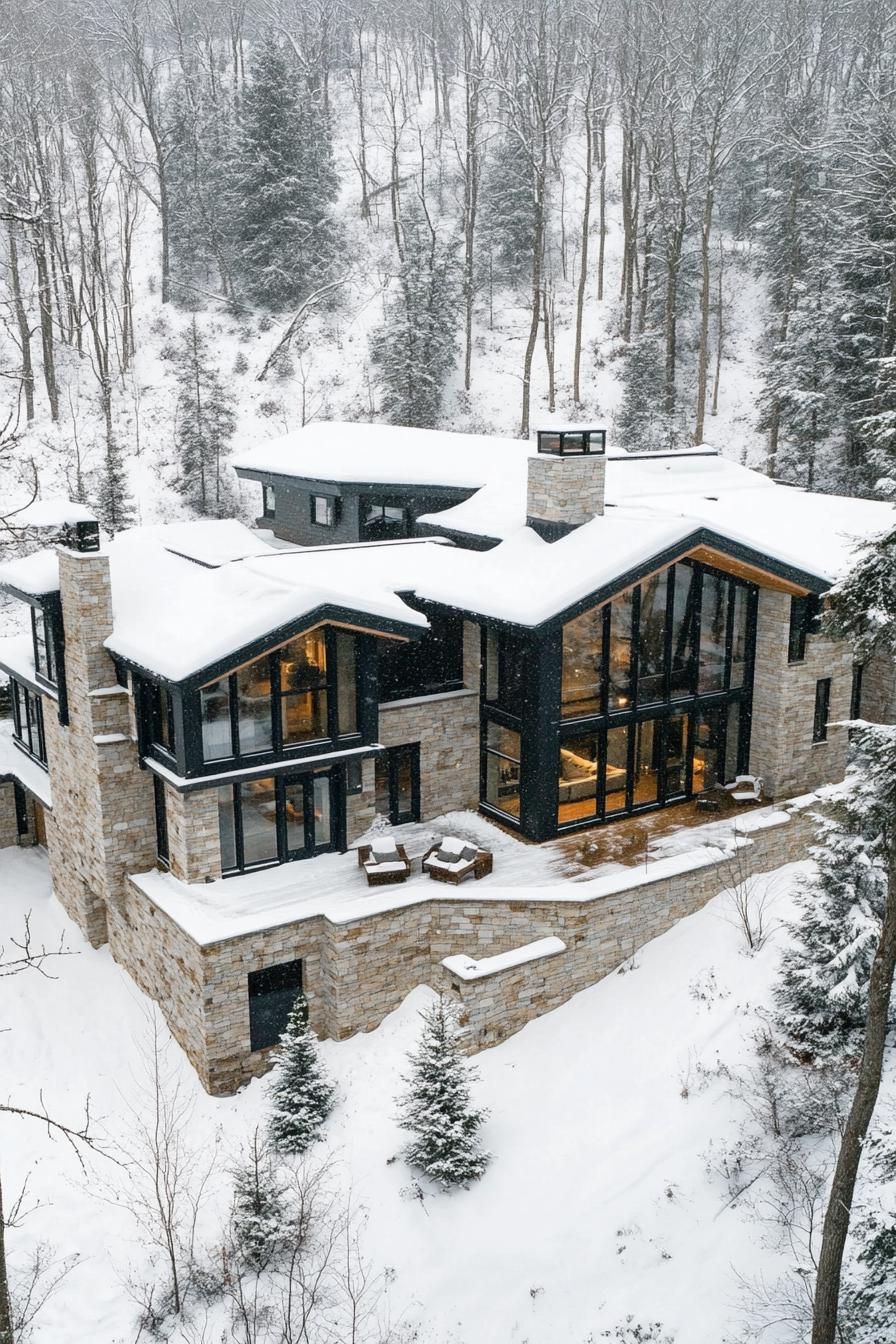 Snow-Capped Splendor: A Winter Paradise