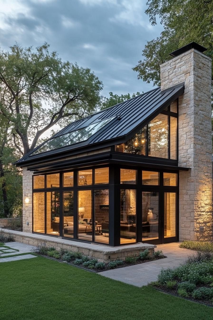 Modern Cozy Stone Cottage