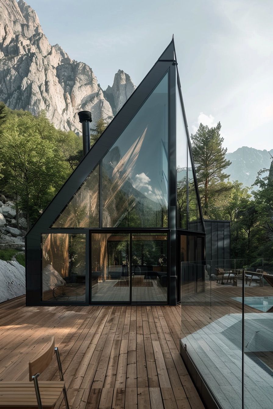 geometric cabin