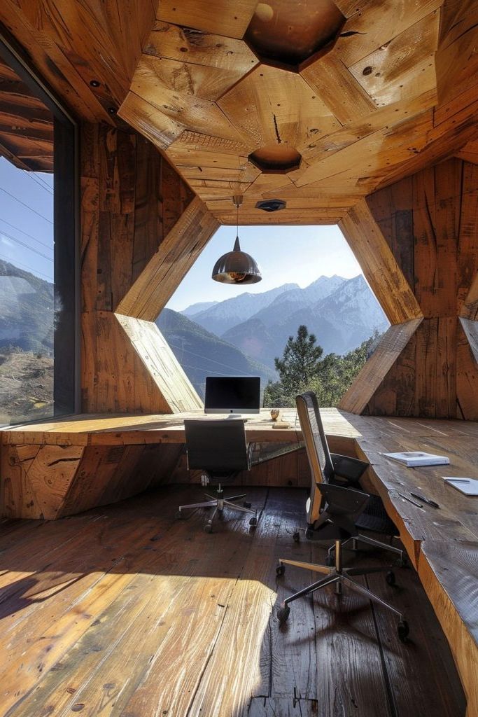 geometric home office