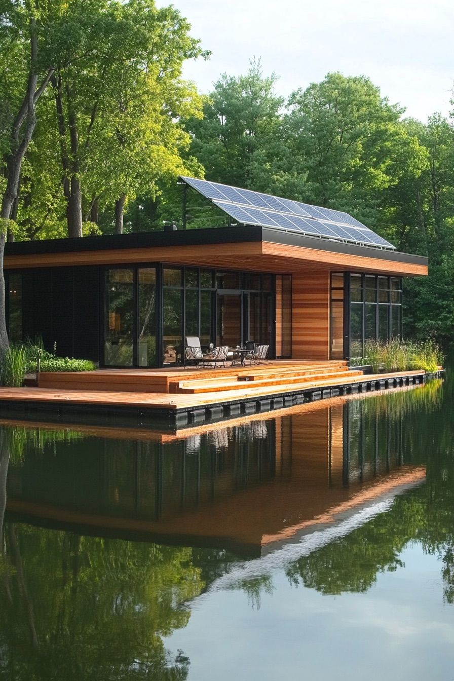 lakeside house solar dock 4