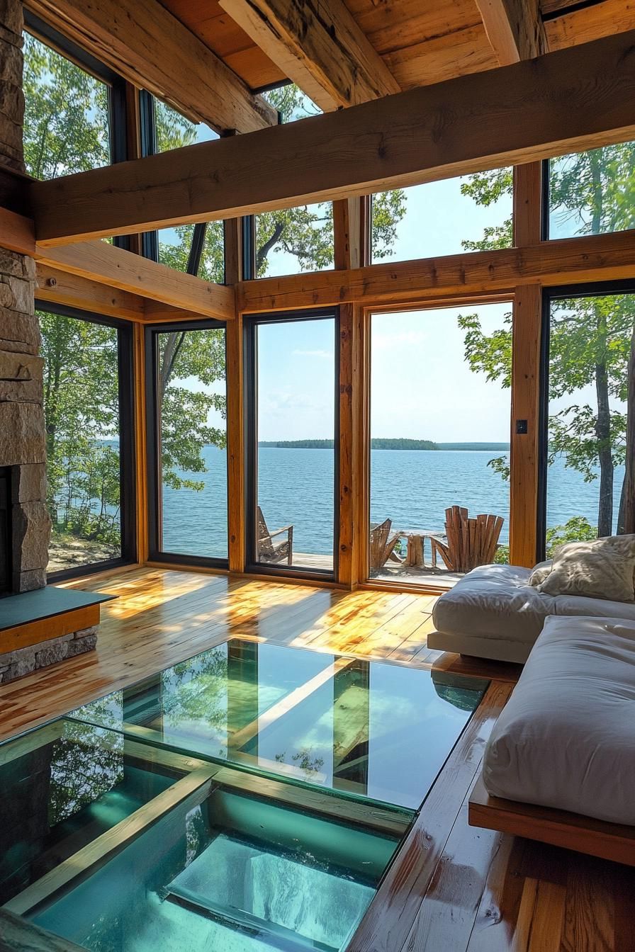 Floating House With Glass Floors
