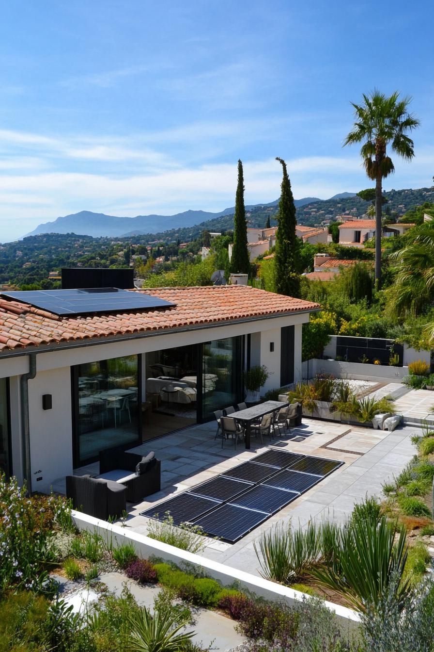 Expansive Rooftop Terraces With Solar Panels